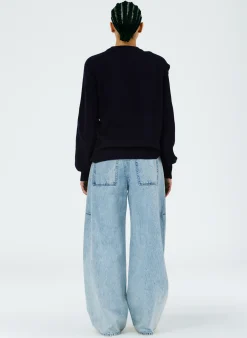 Outlet Tibi Acid Iceberg Denim Sid Jean - Regular Acid Iceberg Blue