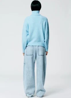 Outlet Tibi Acid Iceberg Denim Sid Jean - Regular Acid Iceberg Blue