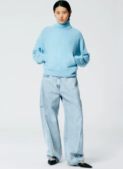 Best Tibi Acid Iceberg Denim Sid Jean - Petite Acid Iceberg Blue