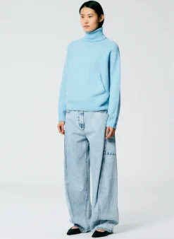 Best Tibi Acid Iceberg Denim Sid Jean - Petite Acid Iceberg Blue