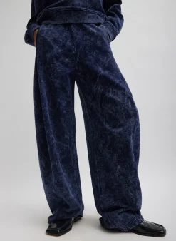 Outlet Tibi Acid Wash Winslow Sweatpant Acid Navy