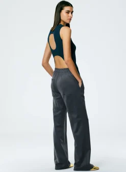 Best Tibi Active Knit Scottie Jogger Navy Fog