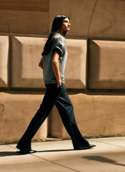 Hot Tibi Active Knit Scottie Jogger Navy