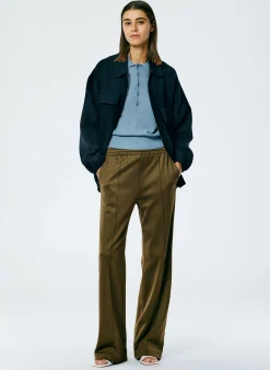 Clearance Tibi Active Knit Scottie Jogger Wood