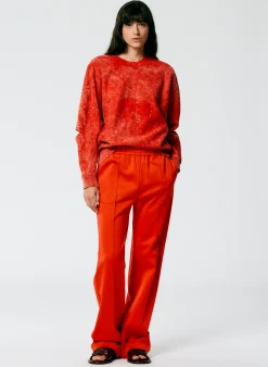 Outlet Tibi Active Knit Scottie Jogger Red