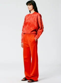Outlet Tibi Active Knit Scottie Jogger Red