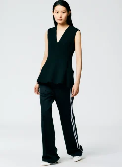 Online Tibi Active Knit Scottie Striped Jogger Black Multi