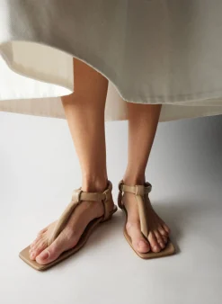 New Tibi Aston Sandal Nude