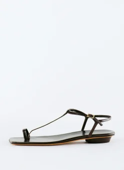 Discount Tibi Barry Kidskin Sandal Brown