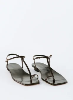 Discount Tibi Barry Kidskin Sandal Brown