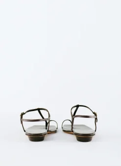 Discount Tibi Barry Kidskin Sandal Brown