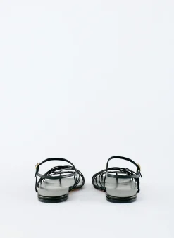 Tibi Berneice Kidskin Sandal Black
