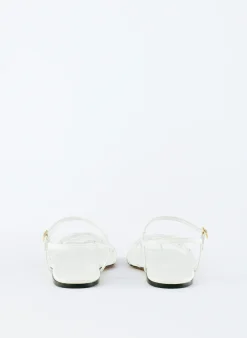 Sale Tibi Berneice Kidskin Sandal Optic White