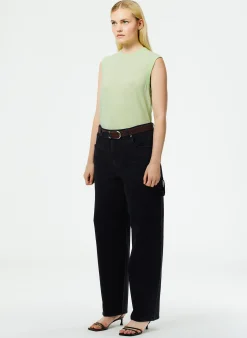Outlet Tibi Denim Slouchy Carpenter Jean Black