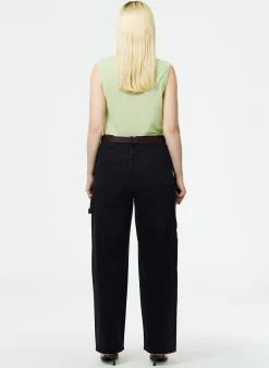 Outlet Tibi Denim Slouchy Carpenter Jean Black