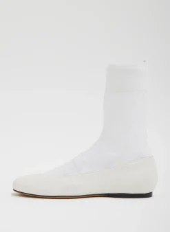 Hot Tibi Borg Sock Shoe Optic White