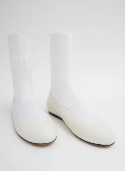 Hot Tibi Borg Sock Shoe Optic White