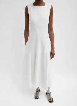 Online Tibi Boucle Knit Sculpted Dress White
