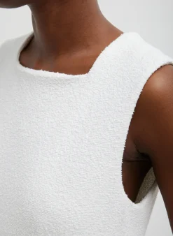 Online Tibi Boucle Knit Sculpted Dress White