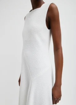 Online Tibi Boucle Knit Sculpted Dress White