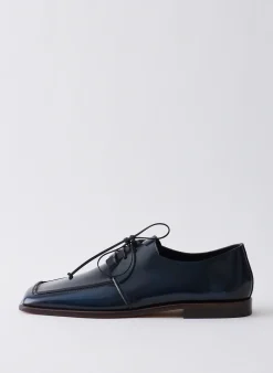 New Tibi Brody Square Toe Loafer Navy