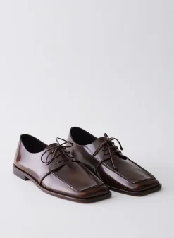 Outlet Tibi Brody Square Toe Loafer Espresso