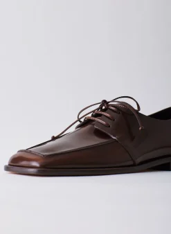 Outlet Tibi Brody Square Toe Loafer Espresso