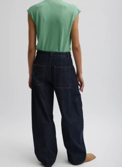 Clearance Tibi Cashmere Silk Blend Sleeveless Button Down Sweater Green Tea