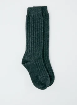 Clearance Tibi Cashmere Socks Heather Grey