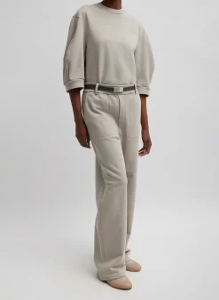 New Tibi Cecil Sweatpant Light Stone