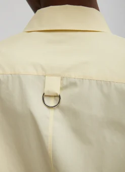 Outlet Tibi Charlie Men's Slim Shirt Lemon Ice
