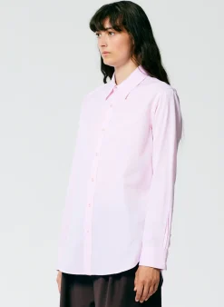 Sale Tibi Charlie Men's Slim Shirt Pink