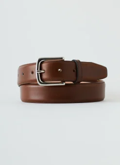 Hot Tibi Classic Men's Leather Belt Brown
