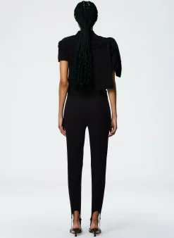 Discount Tibi Compact Ultra Stretch Knit Stirrup Legging Black