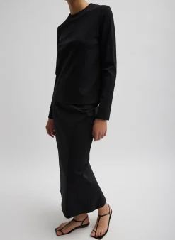 Best Tibi Compact Ultra Stretch Knit Pencil Skirt Black