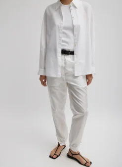 Outlet Tibi Crispy Nylon Kat Jogger White