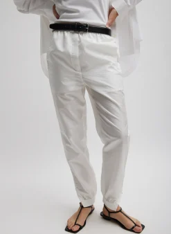 Outlet Tibi Crispy Nylon Kat Jogger White