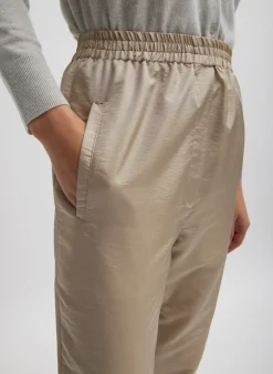 Clearance Tibi Crispy Nylon Kat Jogger Desert Sand