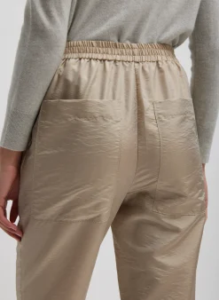 Clearance Tibi Crispy Nylon Kat Jogger Desert Sand