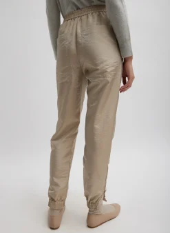 Clearance Tibi Crispy Nylon Kat Jogger Desert Sand
