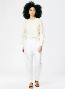 Hot Tibi Crispy Nylon Paper Bag Felix Jogger White
