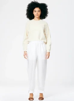 Hot Tibi Crispy Nylon Paper Bag Felix Jogger White