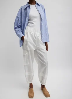 Sale Tibi Crispy Nylon Wilt Pull On Jogger White