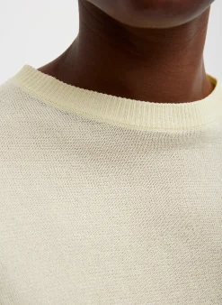 Online Tibi Crispy Sweater Oversized Easy T-Shirt Butter