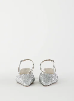 Best Tibi Curly Victor Slingback Silver
