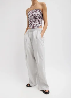Online Tibi Drapey Suiting Marit Pull On Pant Stone
