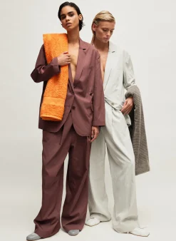 Online Tibi Drapey Suiting Marit Pull On Pant Stone