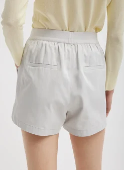 Discount Tibi Drapey Suiting Pull On Short Stone