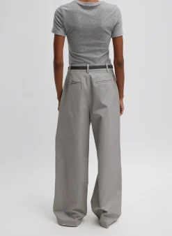 Sale Tibi Dry Loop Terry Baby T-Shirt Heather Grey