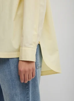 New Tibi Gabe Oversized Shirt Lemon Ice